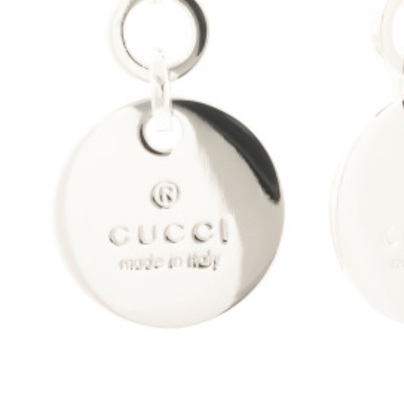 Gucci Jewelry - GUCCI ⚜️🩶⚜️ Sterling Silver Heart Trademark Earring authentic with bag